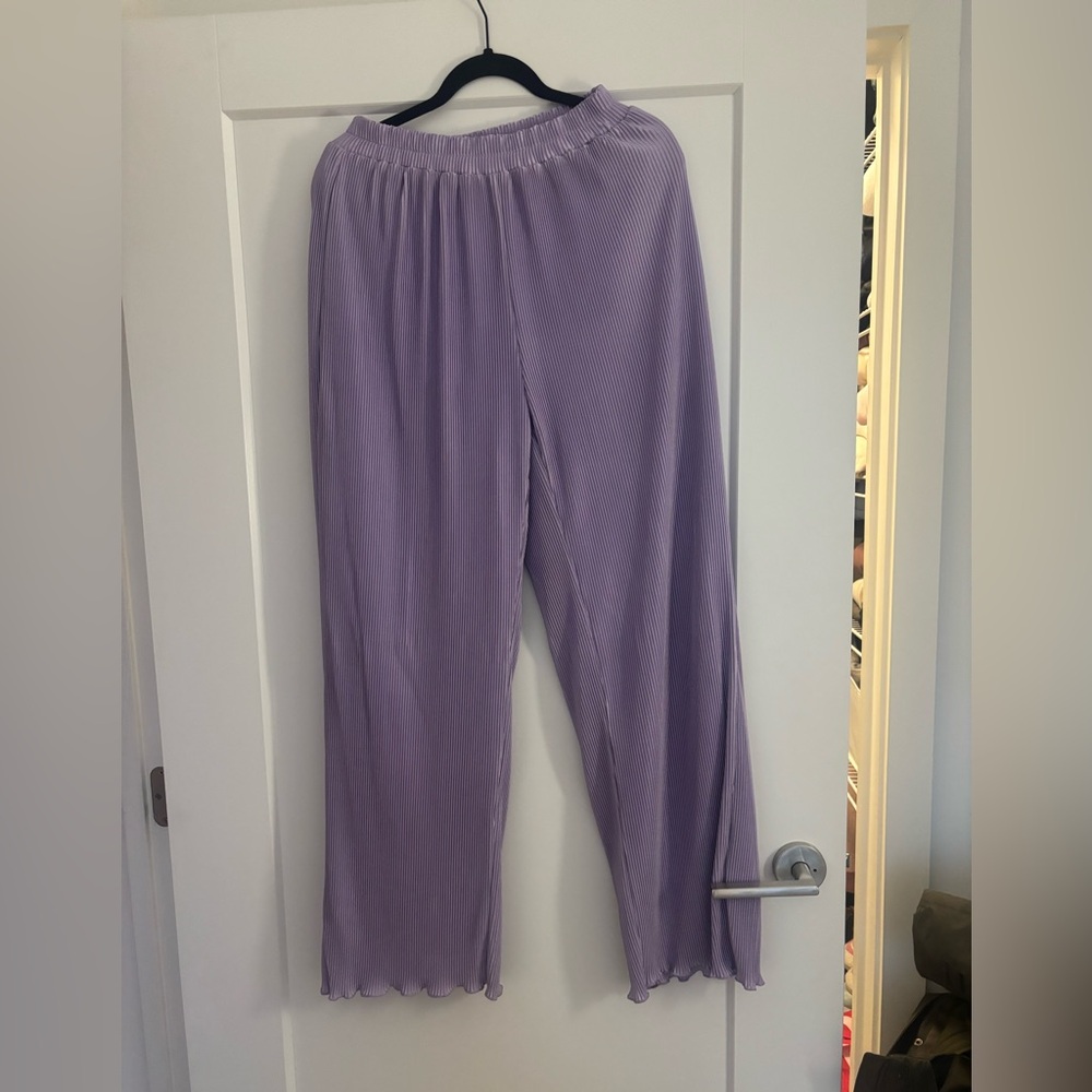 ACOA Purple/Lavender Ribbed Matching Set - Picture 3 of 3